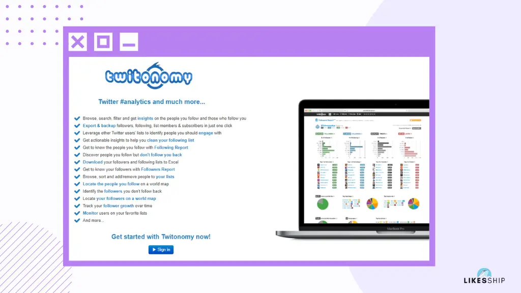 Mutual Twitter followers checker